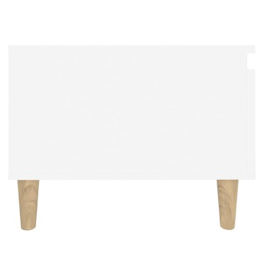 vidaXL Βοηθητικό Τραπέζι Λευκό 50x46x35cm από Επεξεργασμένο Ξύλο 1 τεμ.
