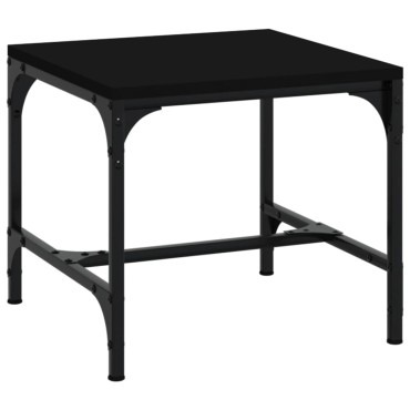 vidaXL Βοηθητικό Τραπέζι Μαύρο 40x40x35cm από Επεξεργασμένο Ξύλο