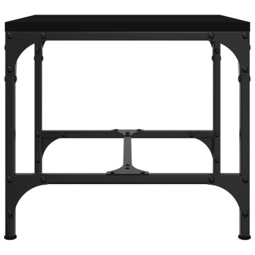 vidaXL Βοηθητικό Τραπέζι Μαύρο 40x40x35cm από Επεξεργασμένο Ξύλο