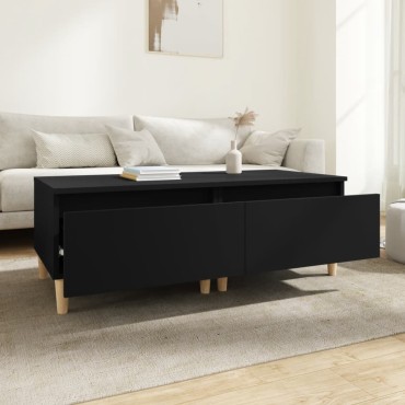 vidaXL Βοηθητικά Τραπέζια 2 τεμ. Μαύρα 50x46x35cm Επεξεργασμένο Ξύλο