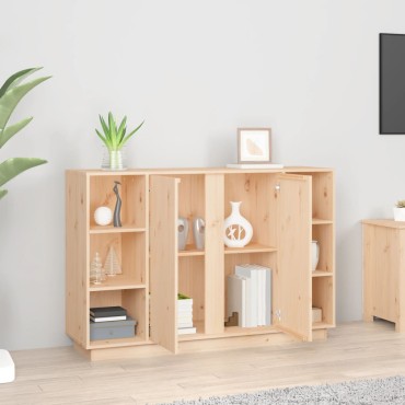vidaXL Μπουφές 120x35x80cm από Μασίφ Ξύλο Πεύκου 1 τεμ.
