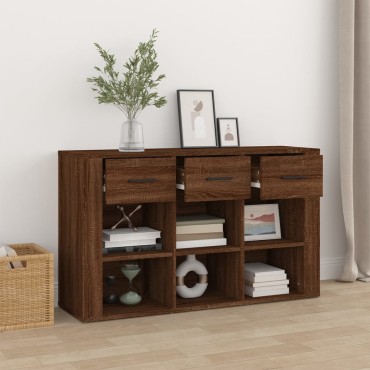 vidaXL Ντουλάπι Καφέ Δρυς 100x30x59,5cm από Επεξεργασμένο Ξύλο 1 τεμ.
