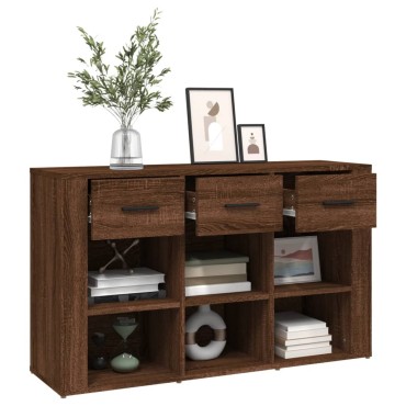 vidaXL Ντουλάπι Καφέ Δρυς 100x30x59,5cm από Επεξεργασμένο Ξύλο 1 τεμ.