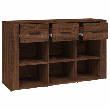vidaXL Ντουλάπι Καφέ Δρυς 100x30x59,5cm από Επεξεργασμένο Ξύλο 1 τεμ.