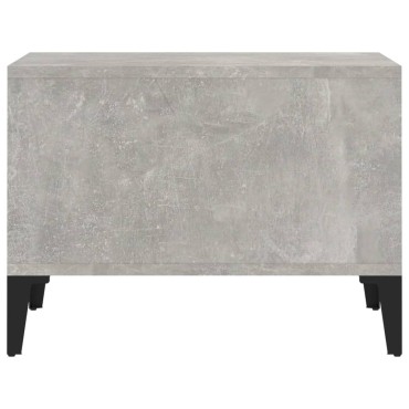 vidaXL Τραπεζάκι Σαλονιού Γκρι Σκυρ. 60x50x36,5cm Επεξεργ. Ξύλο 1 τεμ.