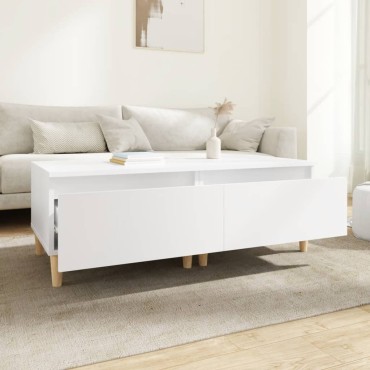 vidaXL Βοηθητικά Τραπέζια 2 τεμ. Λευκά 50x46x35cm Επεξεργασμένο Ξύλο