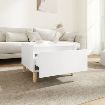 vidaXL Βοηθητικά Τραπέζια 2 τεμ. Λευκά 50x46x35cm Επεξεργασμένο Ξύλο