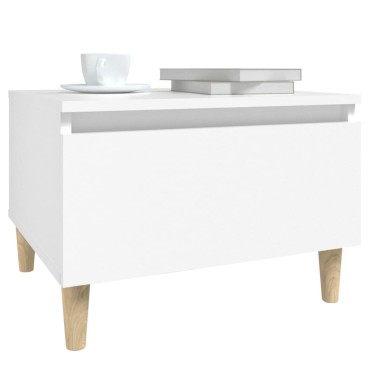 vidaXL Βοηθητικά Τραπέζια 2 τεμ. Λευκά 50x46x35cm Επεξεργασμένο Ξύλο