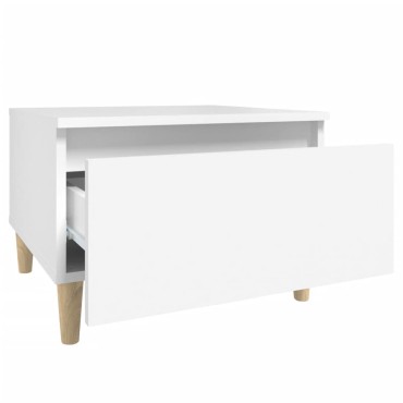 vidaXL Βοηθητικά Τραπέζια 2 τεμ. Λευκά 50x46x35cm Επεξεργασμένο Ξύλο