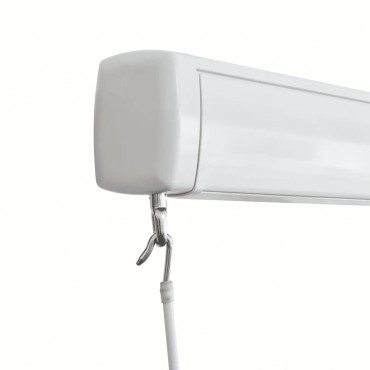 vidaXL Τέντα Κασετίνα Χειροκίνητη Μπλε / Λευκή 350 x 250 εκ.