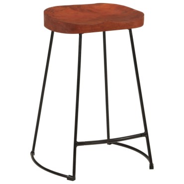 vidaXL Σκαμπό Μπαρ Gavin 2 τεμ. 45x40x63cm από Μασίφ Ξύλο Μάνγκο