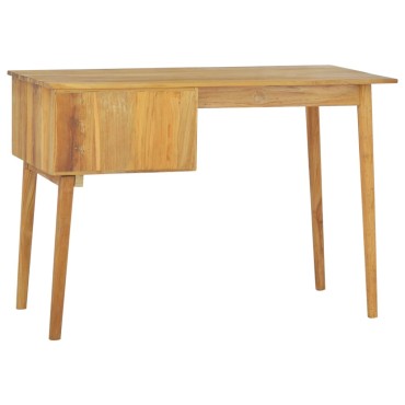 vidaXL Γραφείο με 2 Συρτάρια 110x52x75cm από Μασίφ Ξύλο Teak 1 τεμ.