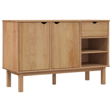 vidaXL Ντουλάπι OTTA 114x43x73,5cm από Μασίφ Ξύλο Πεύκου 1 τεμ.
