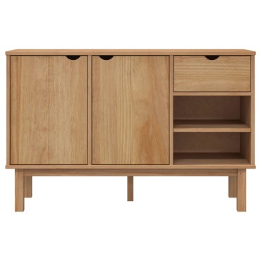 vidaXL Ντουλάπι OTTA 114x43x73,5cm από Μασίφ Ξύλο Πεύκου 1 τεμ.