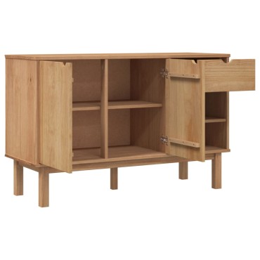 vidaXL Ντουλάπι OTTA 114x43x73,5cm από Μασίφ Ξύλο Πεύκου 1 τεμ.