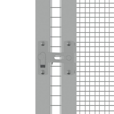 vidaXL Κλουβί Πουλιών Ανθρακί 111x107x211,5 εκ από Γαλβανισμένο Χάλυβα