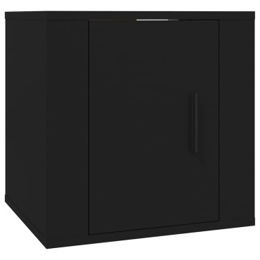 vidaXL Έπιπλο Τηλεόρασης Επιτοίχιο Μαύρο 40x34,5x40cm