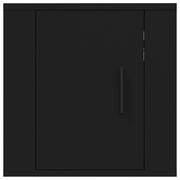 vidaXL Έπιπλο Τηλεόρασης Επιτοίχιο Μαύρο 40x34,5x40cm