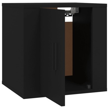 vidaXL Έπιπλο Τηλεόρασης Επιτοίχιο Μαύρο 40x34,5x40cm