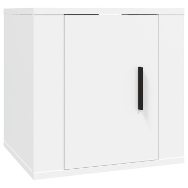 vidaXL Έπιπλο Τηλεόρασης Επιτοίχιο Λευκό 40x34,5x40cm