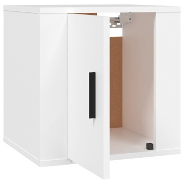 vidaXL Έπιπλο Τηλεόρασης Επιτοίχιο Λευκό 40x34,5x40cm