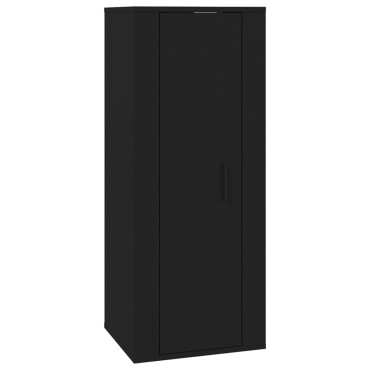 vidaXL Έπιπλο Τηλεόρασης Επιτοίχιο Μαύρο 40x34,5x100cm