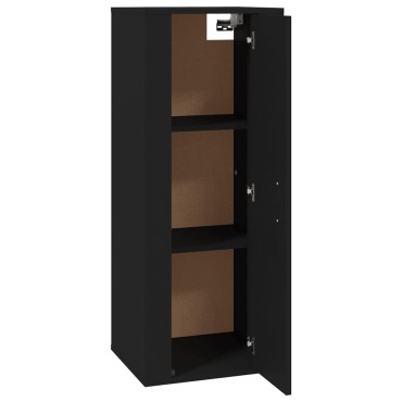 vidaXL Έπιπλο Τηλεόρασης Επιτοίχιο Μαύρο 40x34,5x100cm