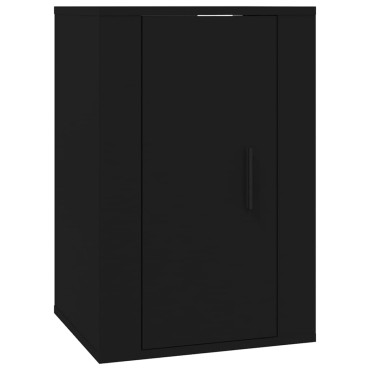 vidaXL Έπιπλο Τηλεόρασης Επιτοίχιο Μαύρο 40x34,5x60cm