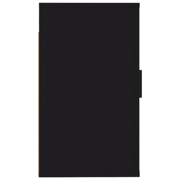 vidaXL Έπιπλο Τηλεόρασης Επιτοίχιο Μαύρο 40x34,5x60cm