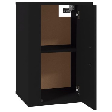 vidaXL Έπιπλο Τηλεόρασης Επιτοίχιο Μαύρο 40x34,5x60cm