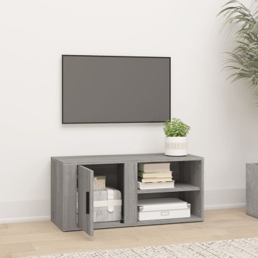 vidaXL Έπιπλο Τηλεόρασης Γκρι Sonoma 80x31,5x36cm από Επεξεργ. Ξύλο