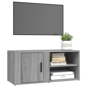 vidaXL Έπιπλο Τηλεόρασης Γκρι Sonoma 80x31,5x36cm από Επεξεργ. Ξύλο