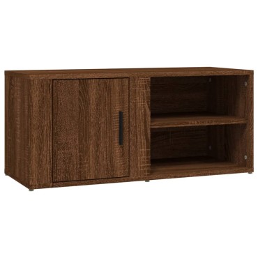 vidaXL Έπιπλο Τηλεόρασης Καφέ Δρυς 80x31,5x36cm Επεξεργασμένο Ξύλο