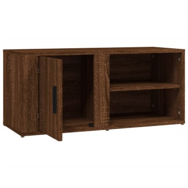 vidaXL Έπιπλο Τηλεόρασης Καφέ Δρυς 80x31,5x36cm Επεξεργασμένο Ξύλο