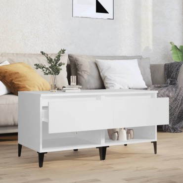 vidaXL Βοηθητικά Τραπέζια 2 τεμ. Λευκά 50x46x50cm Επεξεργασμένο Ξύλο