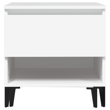 vidaXL Βοηθητικά Τραπέζια 2 τεμ. Λευκά 50x46x50cm Επεξεργασμένο Ξύλο