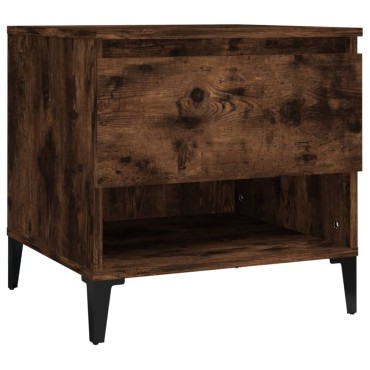vidaXL Βοηθητικό Τραπέζι Καπνιστή Δρυς 50x46x50cm Επεξεργασμένο Ξύλο 1 τεμ.