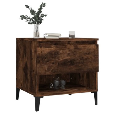 vidaXL Βοηθητικό Τραπέζι Καπνιστή Δρυς 50x46x50cm Επεξεργασμένο Ξύλο 1 τεμ.