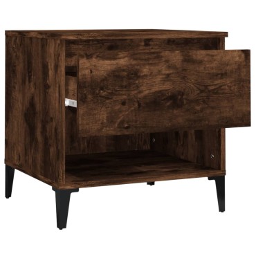 vidaXL Βοηθητικό Τραπέζι Καπνιστή Δρυς 50x46x50cm Επεξεργασμένο Ξύλο 1 τεμ.