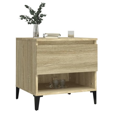 vidaXL Βοηθητικό Τραπέζι Sonoma Δρυς 50x46x50cm Επεξεργασμένο Ξύλο 1 τεμ.