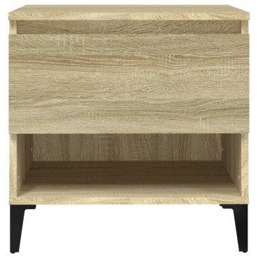 vidaXL Βοηθητικό Τραπέζι Sonoma Δρυς 50x46x50cm Επεξεργασμένο Ξύλο 1 τεμ.