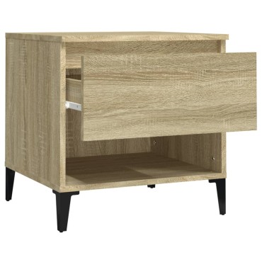 vidaXL Βοηθητικό Τραπέζι Sonoma Δρυς 50x46x50cm Επεξεργασμένο Ξύλο 1 τεμ.