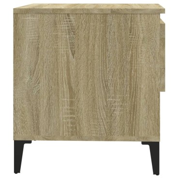 vidaXL Βοηθητικά Τραπέζια 2 τεμ. Sonoma Δρυς 50x46x50cm Επεξ. Ξύλο