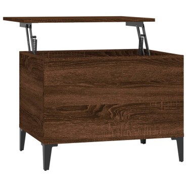 vidaXL Τραπεζάκι Σαλονιού Καφέ Δρυς 60x44,5x45cm Επεξεργασμένο Ξύλο 1 τεμ.