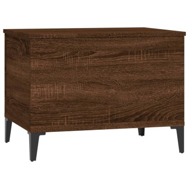 vidaXL Τραπεζάκι Σαλονιού Καφέ Δρυς 60x44,5x45cm Επεξεργασμένο Ξύλο 1 τεμ.