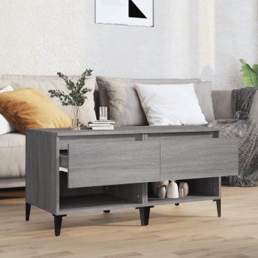 vidaXL Βοηθητικά Τραπέζια 2 τεμ. Γκρι Sonoma 50x46x50cm Επεξ. Ξύλο