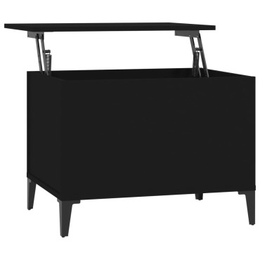 vidaXL Τραπεζάκι Σαλονιού Μαύρο 60x44,5x45cm Επεξεργασμένο Ξύλο 1 τεμ.