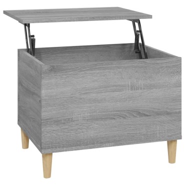 vidaXL Τραπεζάκι Σαλονιού Γκρι Sonoma 60x44,5x45cm Επεξεργασμένο Ξύλο 1 τεμ.