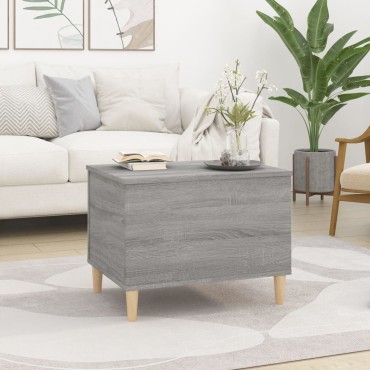 vidaXL Τραπεζάκι Σαλονιού Γκρι Sonoma 60x44,5x45cm Επεξεργασμένο Ξύλο 1 τεμ.