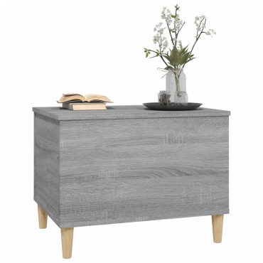 vidaXL Τραπεζάκι Σαλονιού Γκρι Sonoma 60x44,5x45cm Επεξεργασμένο Ξύλο 1 τεμ.